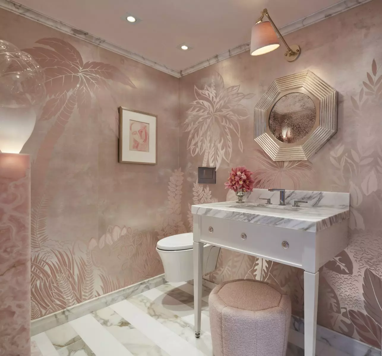 Kips Bay Palm Beach Show House Powder Room - Vincere